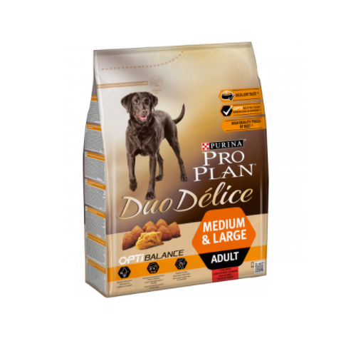 Pro Plan Duo Delice Adult сухой корм для собак средних и больших пород, Говядина-Рис, 700 г