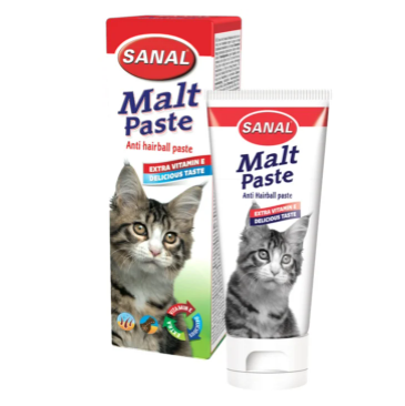 SANAL Malt Paste Мальт Паста с витамином Е, для кошек, для вывода шерсти, 20 г