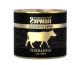 Гурман GOLDEN LINE влажный корм для собак, желе, Говядина, 500 г