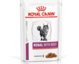 ROYAL CANIN VETERINARY Renal влажный корм для кошек, профилактика и лечение почек, Говядина, 85 г