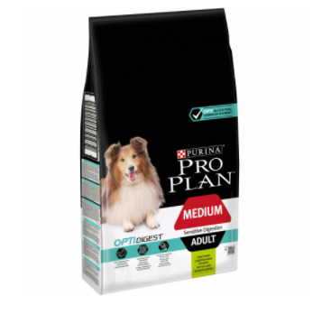 Pro Plan Medium Adult сухой корм для собак с чувствительным пищеварением Ягненок, 3 кг