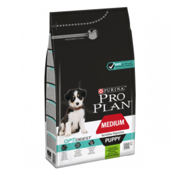 Pro Plan Opti Digest Puppy Medium Sensitive Digestion сухой корм для щенков с чувствительным пищеварением Ягненок, 3 кг