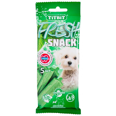 TiTBiT Fresh лакомство для мелких собак, уход за полостью рта, 5шт, 55г