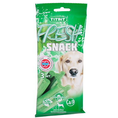 TiTBiT Fresh лакомство для собак, уход за полостью рта, 3шт, 150г