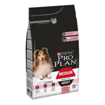 Pro Plan Medium Adult сухой корм для собак средних пород для чувствительной кожи Лосось, 3 кг