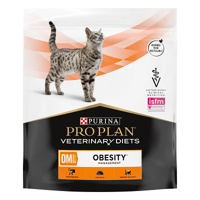 Pro Plan Veterinary Diets OM Obesity management сухой корм для кошек, при избыточном весе, 350 г