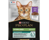 Pro Plan Nutri Savour Sterilised влажный корм для стерилизованных кошек, кусочки в соусе, Утка, 85 г