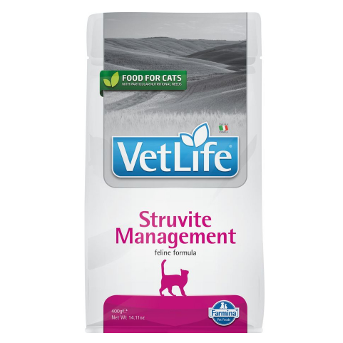 Farmina Vet Life Struvite Management сухой корм для кошек, профилактика МКБ струвитного типа, 400 г