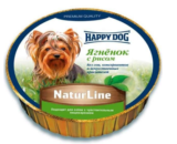 Happy Dog NaturLine влажный корм для собак, Ягнёнок-Рис, паштет, 85 г
