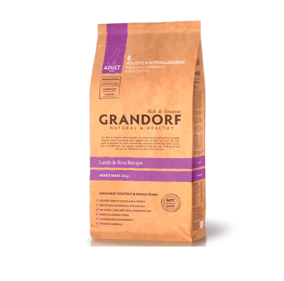 GRANDORF Maxi сухой корм для больших собак Ягненок-Рис, 3 кг