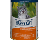 Happy Cat Adult влажный корм для кошек, Индейка-Цыпленок, кусочки в соусе, 400 г