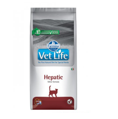 Farmina Vet Life Hepatic сухой корм для кошек, профилактика и лечение печени, 2 кг