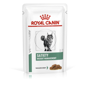 ROYAL CANIN VETERINARY Satiety Weight Management влажный корм для кошек, при избыточном весе, кусочки в соусе, 85 г