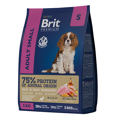 Brit Premium сухой корм собак мелких пород, Курица 1кг
