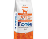 MONGE Sterilised Monoprotein сухой корм для стерилизованных кошек, Утка 1,5кг