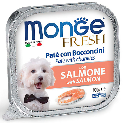 Monge Fresh Dog влажный корм для собак, Лосось 100г