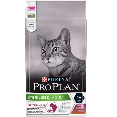 Pro Plan Sterilised сухой корм для стерилизованных кошек Утка-Печень, 1,5 кг