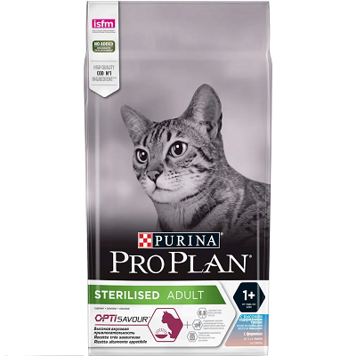 Pro Plan Sterilised Adult сухой корм для стерилизованных кошек Треска-Форель, 1,5 кг