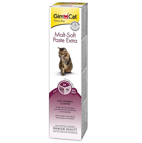 Gim Cat Malt-Soft Paste Extra паста для выведения шерсти из желудка, для кошек, 50 г