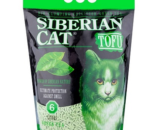 Siberian Cat Tofu Green Tea наполнитель для кошачьего туалета, комкующийся с ароматом Зеленого чая, 6л