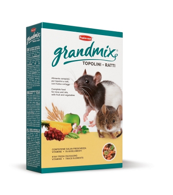 Padovan GrandMix Topolini-Ratti корм для взрослых мышей и крыс, 400г